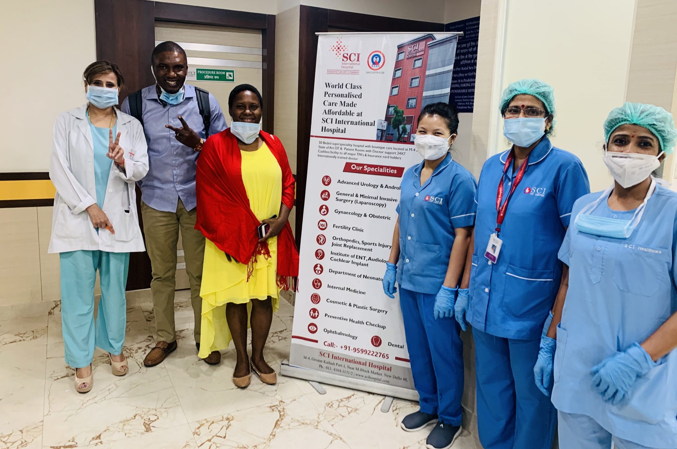 Mrs. Elizabeth from Cameroon, and I recently traveled to India for IVF treatment